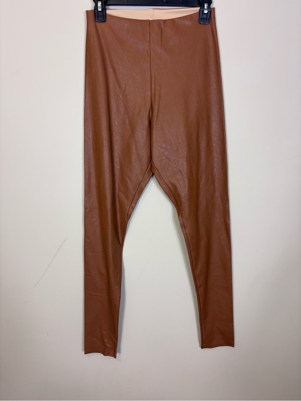 Commando Faux Leather Leggings in Cognac Brown Women’s Large